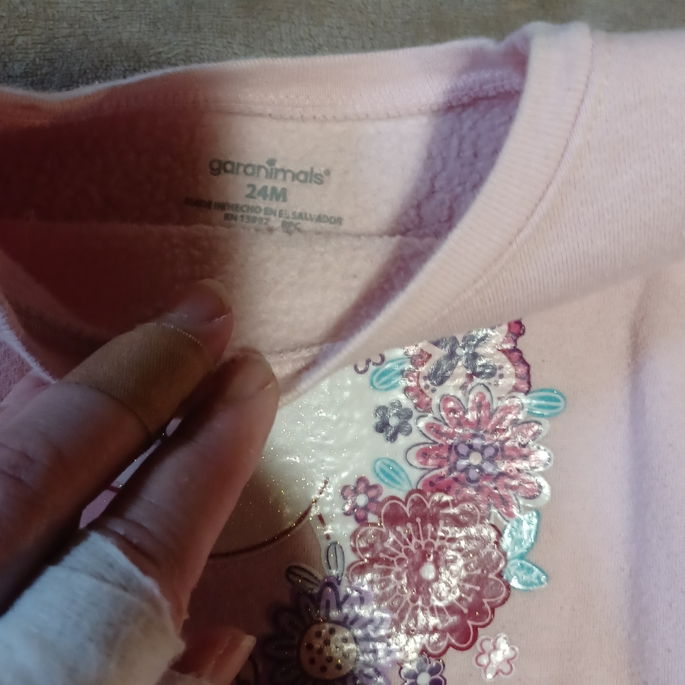 Toddler girls sweat shirt - Picture 3 of 3